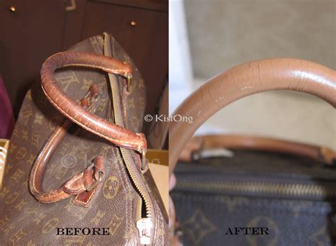 dirty louis vuitton handles|cleaning Louis Vuitton handbag handles.